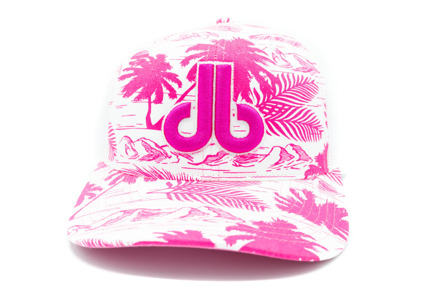Pink and White Floral db hat