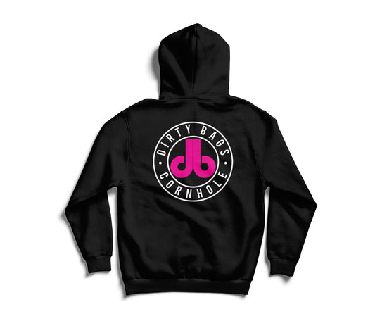 db Hoodie - Pink on Black