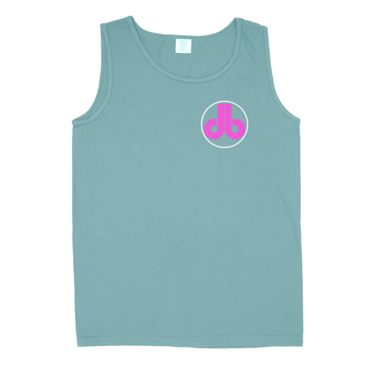 Dirty Bags Mens Tank Top - Green and Pink