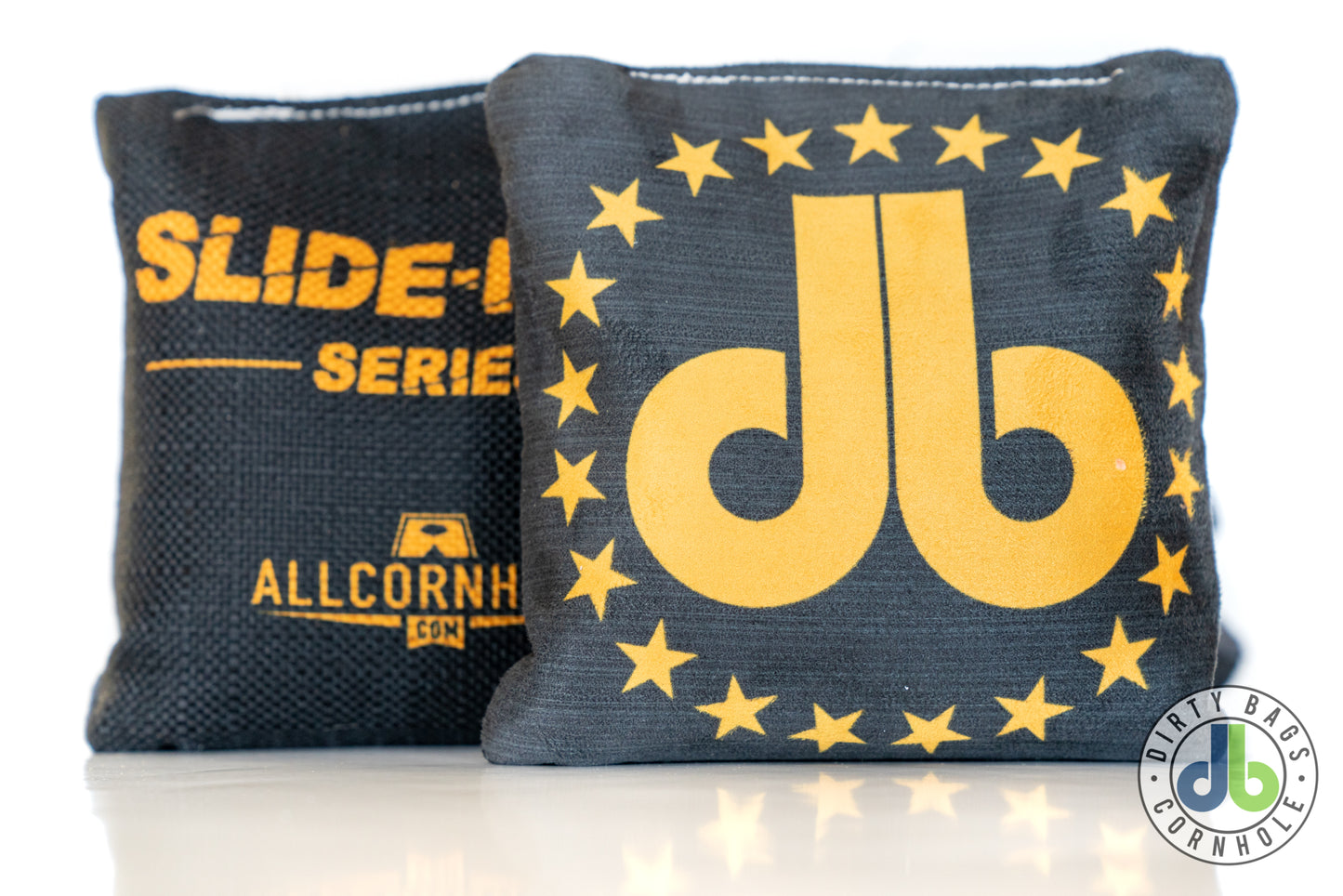 Slide Rite Cornhole Bags - DB Gold Star Edition - Set of 4 bags