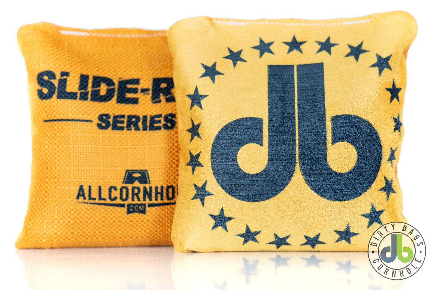 Slide Rite Cornhole Bags - DB Gold Star Edition - Set of 4 bags