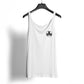 Women's Tank Top - White with Black db